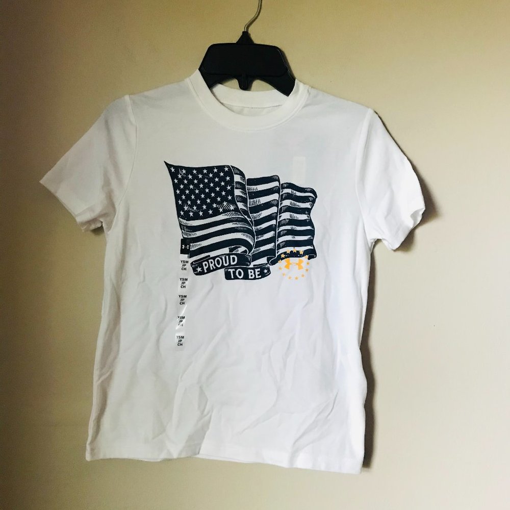 NWT Under Armour Boy's "Proud To Be" T-shirt Small